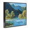 Stupell Industries Blue Hued Mountains Framed Giclee Wall Art Design by Pam Britton